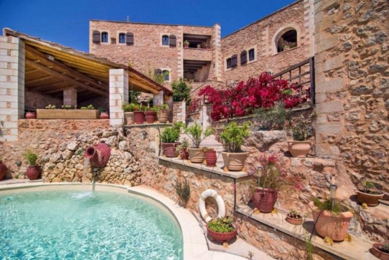 Samonas Kreta, Samonas: Maisonette-Wohnung mit Meerblick und separatem Studio mit Dampfbad zu verkaufen Haus kaufen